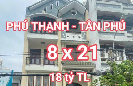 Mặt tiền Họ Lê - Quận Tân Phú, 8 x 21, 3 tầng, chỉ 18 tỷ TL