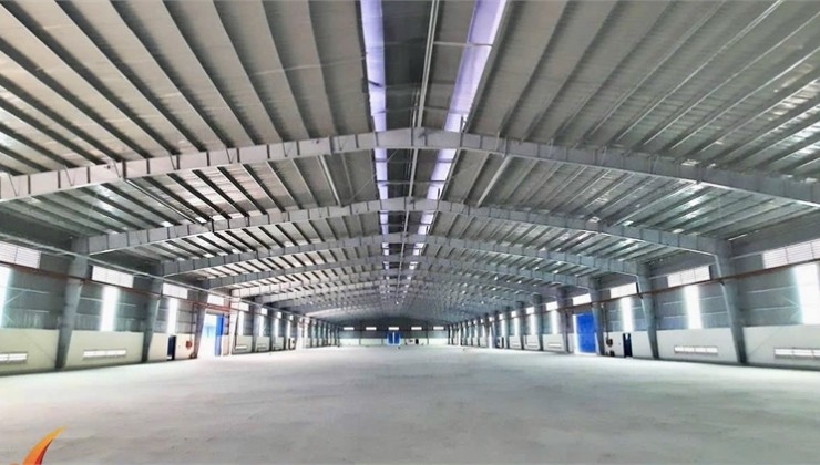 xưởng cho thuê sản xuất, với tổng sàn 10,000m2 tiếp nhận nhiều ngành nghề theo QĐ