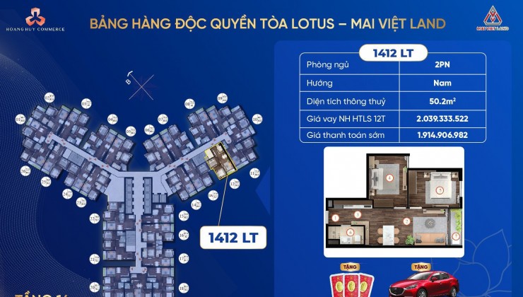 Bán căn hộ cao cấp Hoàng Huy Commerce