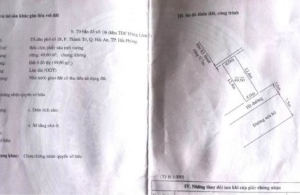 Bán nhà phân lô TĐC Đằng Lâm 50m 4 tầng GIÁ 4.8 tỉ vị trí đẹp ngay sát Trường FPT