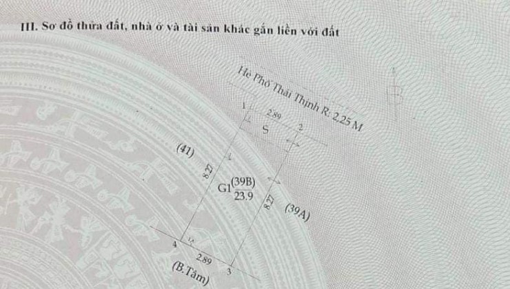 CẦN BÁN NHÀ GẤP PHỐ : Khâm Thiên :DT54: 5 T: MT5.4  :14  tỷ Đống Đa