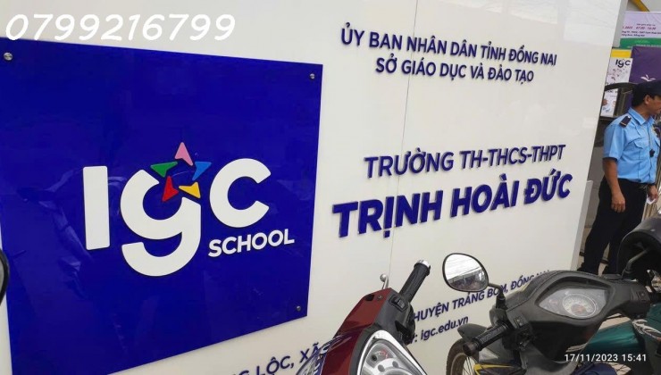Bán gấp đất nền sổ riêng thổ cư Bình Minh Trảng Bom Đồng Nai 1 sẹc QL1A , Trọn sổ 1 tỷ 150 hỗ trợ vay 3 bên. LH 0799 216 799 em Trinh.