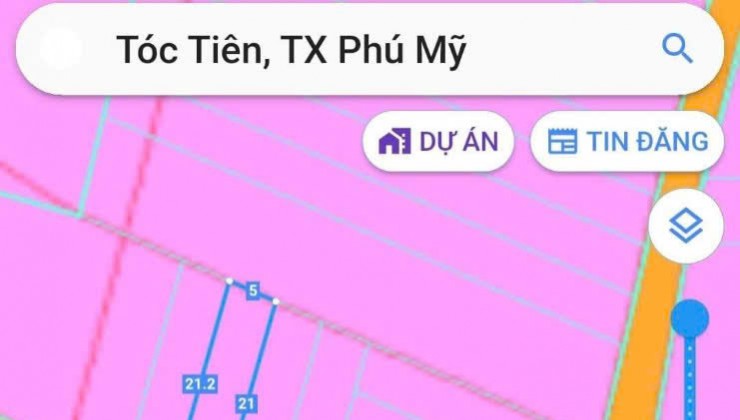 Bán đất chính chủ ấp 5 tóc tiên 5x21 100m thổ cư đường nhà nước ,đất sạch