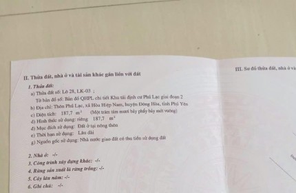 Đất Đẹp - Giá Tốt - Chính Chủ Cần Bán Lô Đất Vị Trí Đẹp Tại Xã Hòa Hiệp Nam, Đông Hòa, PHú Yên