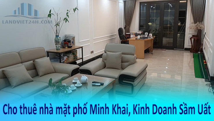 Cho thuê nhà mặt phố Minh Khai, Kinh Doanh Sầm Uất 75m², 8 tầng, 8 ngủ