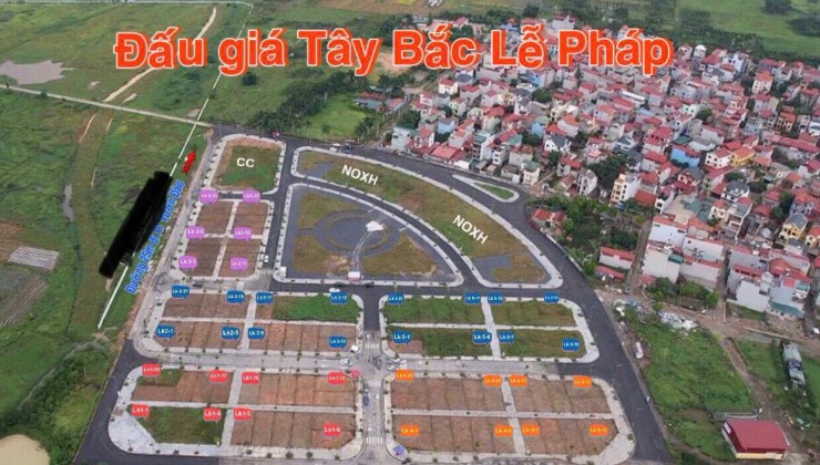 CHÍNH CHỦ CẦN BÁN ĐẤT ĐẸP đấu giá Tây Bắc Lễ Pháp, Tiên Dương 115,5m2