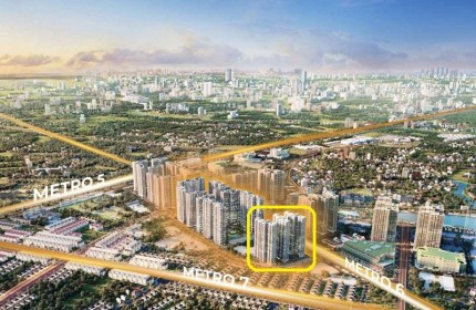 Quỹ hàng độc quyền - Căn 1PN Tòa V1 - View tuyến Metro 6 - Tầng 9 - Diện tích : 47,1m2