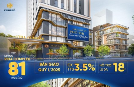 Bán căn ngoại giao 3PN chung cư Viha Complex Nguyễn Tuân, giá từ 79 tr/m2, CK 5%, lãi suất 0%