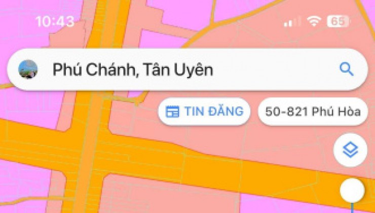 Bán đất nền 116m2, DT742, Phú Chánh, Tân Uyên, Bình Dương - 2.3 tỷ