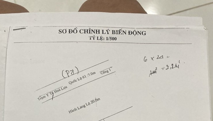 Cần Tiền Bán Gấp Đất SHR Tại Đường Trần Hưng Đạo, Khu Vực 4,P 5,Vị Thanh,Hậu Giang