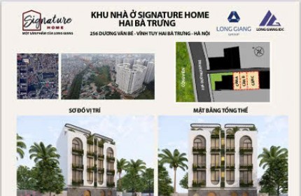 Chính chủ bán căn C - Signature Home Dương Văn Bé - phường Vĩnh Tuy - Hai Bà Trưng – Hà Nội