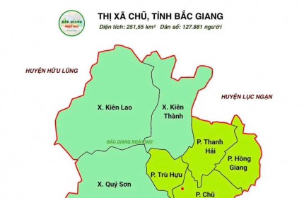 CƠ HỘI SỞ HỮU ĐẤT NỀN THỊ XÃ CHŨ -LỤC NGẠN- BẮC GIANG CHỈ TỪ 4XX -6XX