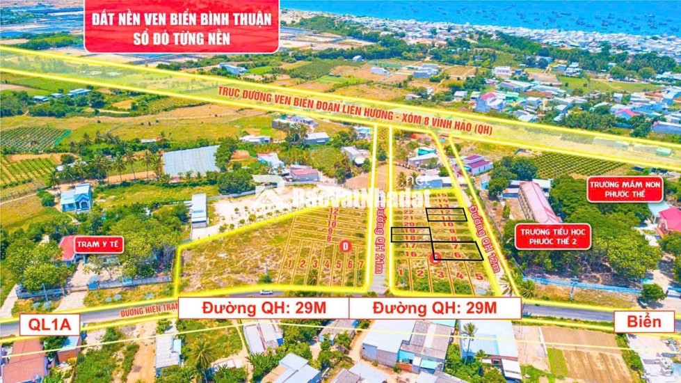 SỞ HỮU ĐẤT BIỂN CỔ THẠCH, TUY PHONG, BÌNH THUẬN-SANG TÊN NGAY - NHẬN NGAY 5 CHỈ VÀNG