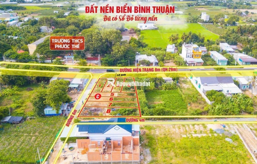 BÁN GẤP!Đất Biển Bình Thuận! Ngay nút giao Cao tốc Vĩnh Hảo và Cảng QT Cà Ná, KDL Cổ Thạch