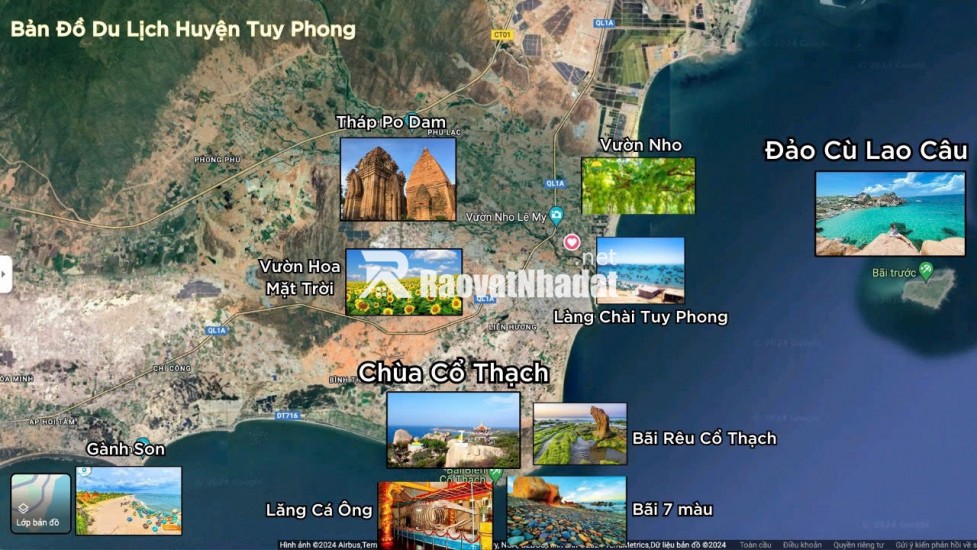 BÁN GẤP!Đất Biển Bình Thuận! Ngay nút giao Cao tốc Vĩnh Hảo và Cảng QT Cà Ná, KDL Cổ Thạch