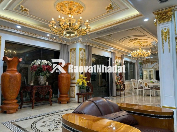 BIỆT THỰ SÂN VƯỜN GAMUDA GARDENS - MẶT TIỀN KHỦNG 12M, 320M2, NỘI THẤT TIỀN TỶ - GIÁ 98 TỶ