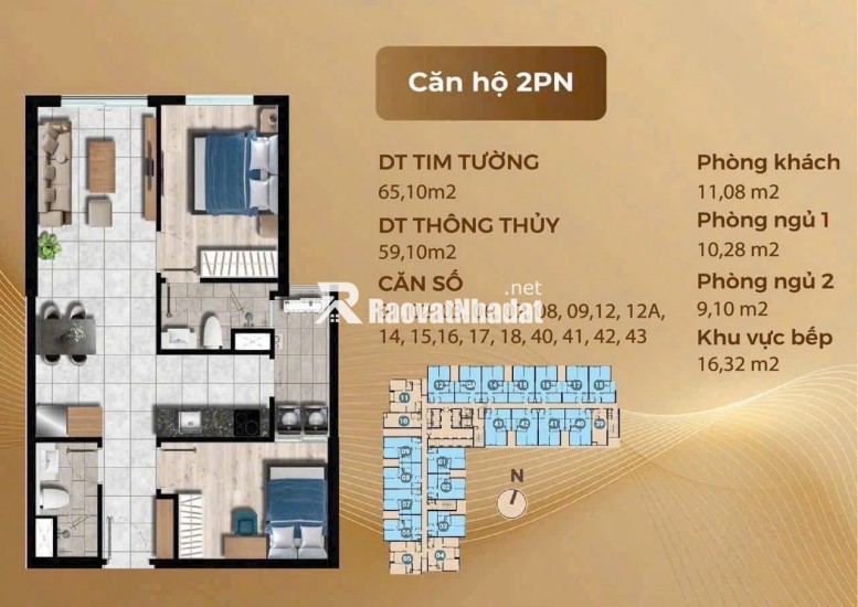 căn hộ cao cấp The Gió Riverside nằm cách trung tâm tphcm 11km