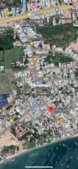 BÁN ĐẤT TẶNG NHÀ SẴN SỔ MẶT TIỀN ĐƯỜNG NHỰA VEN BIỂN TUY PHONG_BÌNH THUẬN