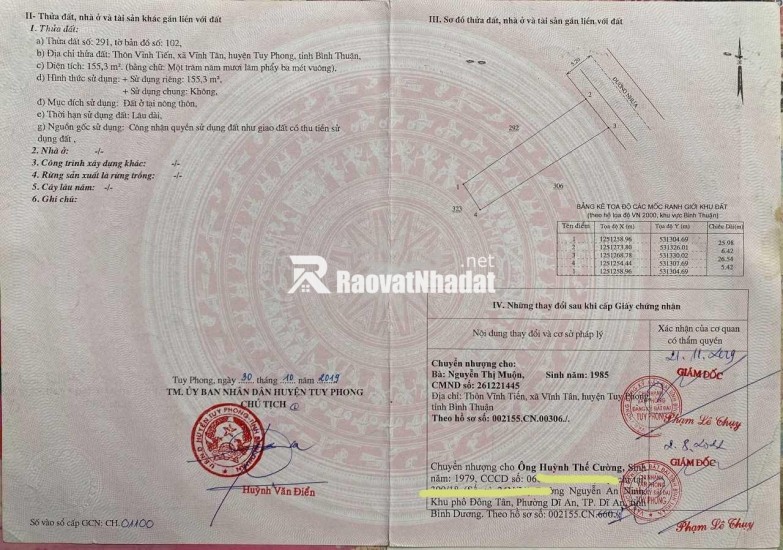 BÁN ĐẤT TẶNG NHÀ SẴN SỔ MẶT TIỀN ĐƯỜNG NHỰA VEN BIỂN TUY PHONG_BÌNH THUẬN