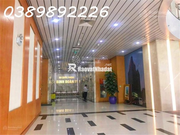 Bán sàn văn phòng hạng A tòa 789 Bộ Quốc Phòng 147 Hoàng Quốc Việt DT sàn 1300m2 giá 55 tỷ