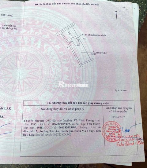 40m Măt tiền Quốc lộ 29, Hơn 4 SÀO đất 3 MẶT TIỀN có thổ cư - Huyện Cư MGar - Đăk Lăk, giá chỉ 4.8 tỷ