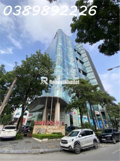 Bán sàn văn phòng hạng A tòa 789 Bộ Quốc Phòng 147 Hoàng Quốc Việt DT sàn 1300m2 giá 55 tỷ