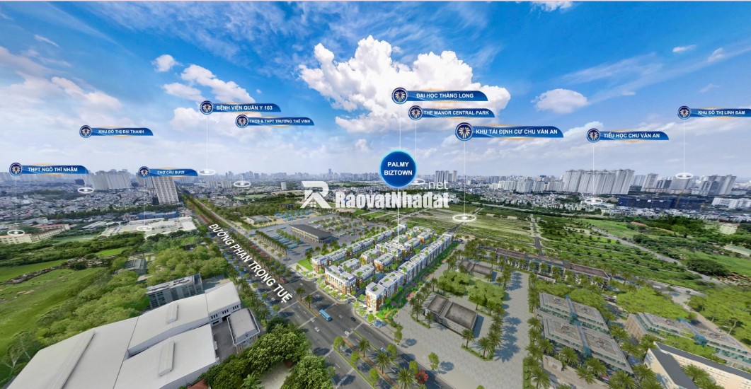 Cần bán gấp căn thương mại Palmy Biztown Thanh Trì – sát Nguyễn Xiển – 81m² – giá 150tr/m²