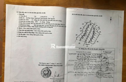 CHÍNH CHỦ - ĐẤT ĐẦU TƯ TỈNH THÁI NGUYÊN  Đã chia thành 15 bìa cho ae lấy tái định cư