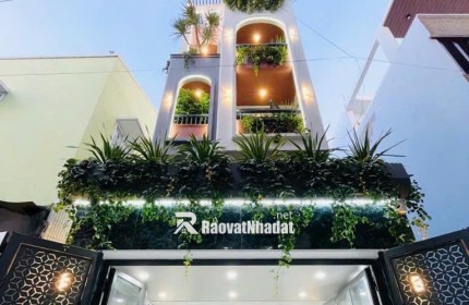 BÁN BIỆT PHỦ 400m2 - 5 TẦNG - SMARTHOME HIỆN ĐẠI - THANG MÁY 650KG - FULL NỘI THẤT CAO CẤP - HẺM XE HƠI GẦN MẶT TIỀN ĐƯỜNG QUANG TRUNG