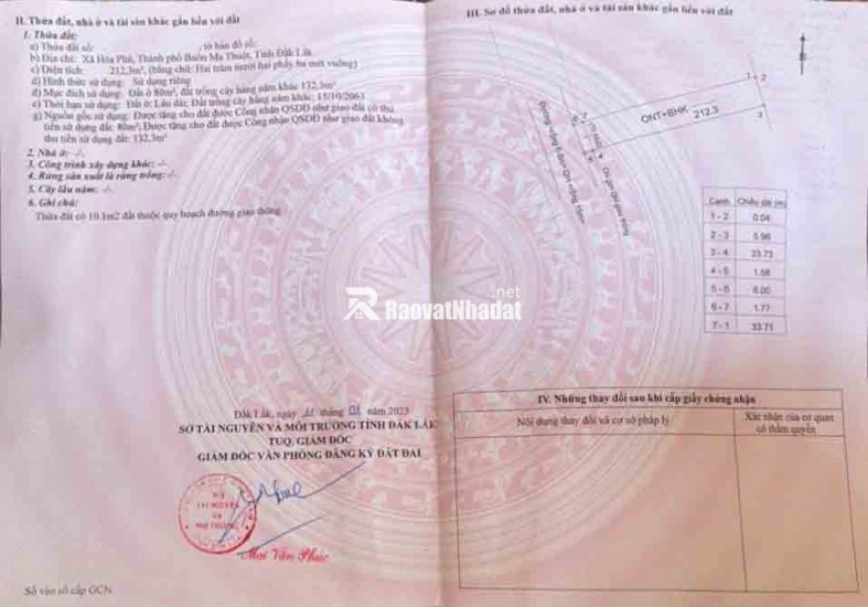 BÁN LÔ ĐẤT HẺM CÁCH QUÓC LỘ 14 CHỈ 500M, BUÔN MA THUỘT, ĐỐI DIỆN KCN HOÀ PHÚ, CHỈ 775TRIỆU