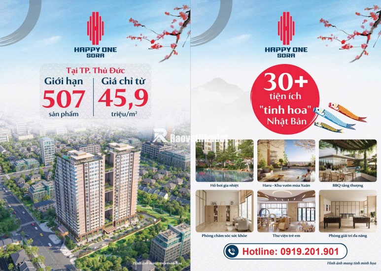 HAPPY ONE SORA – BÁN CĂN HỘ PHẠM VĂN ĐỒNG, THỦ ĐỨC RẺ