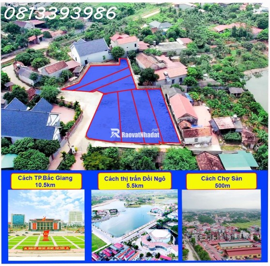 *********** Lô đất 2 mặt tiền siêu đẹp tại Thị Trấn Phương Sơn Lục Nam Bg ********