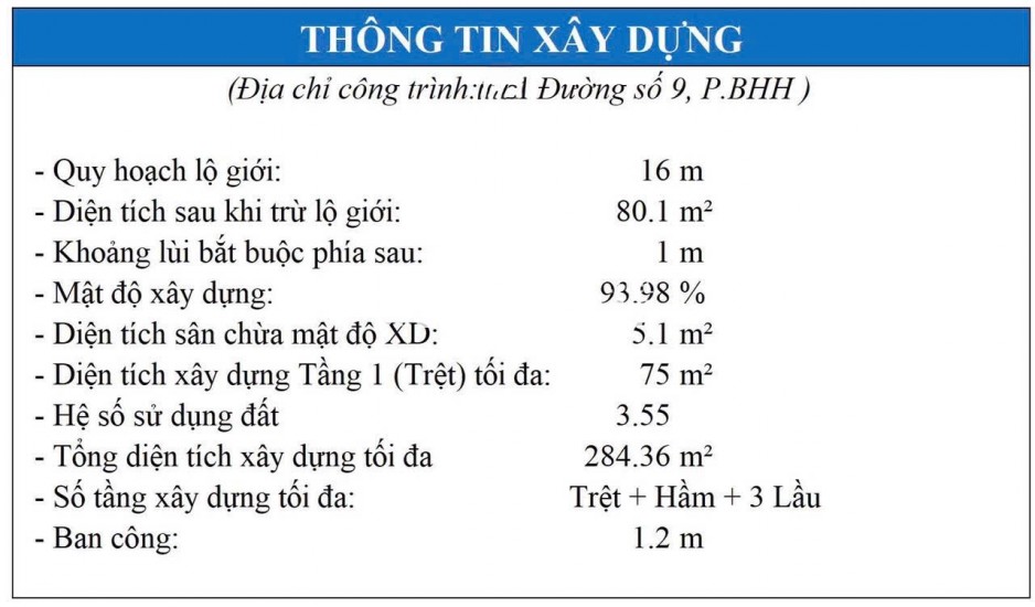 BÁN NHÀ MẶT TIỀN ĐƯỜNG SỐ 9 - BHH - 102m2 - Giá chỉ 5,95 tỷ