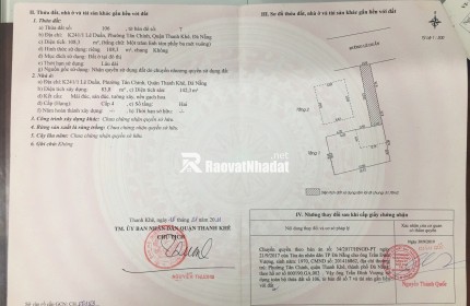 CHÍNH CHỦ RAO BÁN NHÀ TẠI ĐƯỜNG LÊ DUẨN, ĐÀ NẴNG - GIÁ 16,5 TỶ