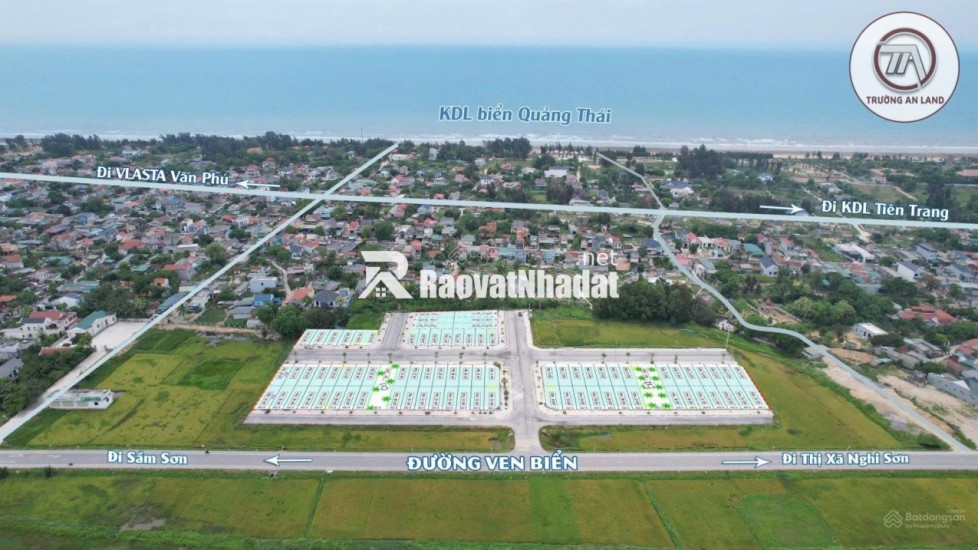 Bán đất thổ cư 114m², mặt biển Quốc gia, Quảng Thái - Quảng Xương - Thanh Hóa, 1.5 tỷ, sổ đỏ
