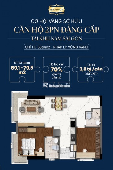 Đầu tư an toàn - Vốn ít - Sinh lời tốt tại căn hộ cao cấp Terra Luxury