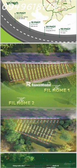 Đất mặt tiền Long Tân view mặt tiền đường lớn 12m, gần khu công nghiệp Đá Bạc, 300TR