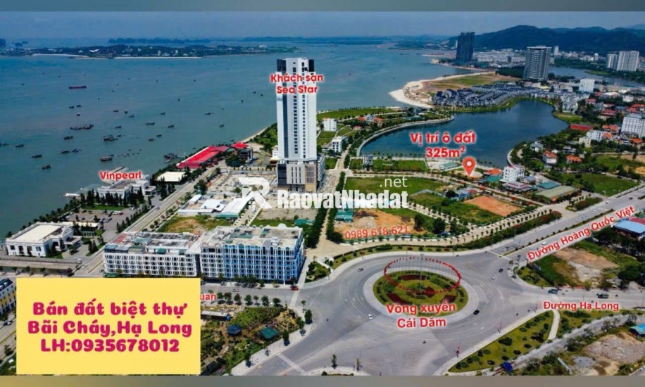 BÁN Ô ĐẤT BIỆT THỰ TẠI KHU ĐÔ THỊ MỚI CÁI DĂM, HẠ LONG