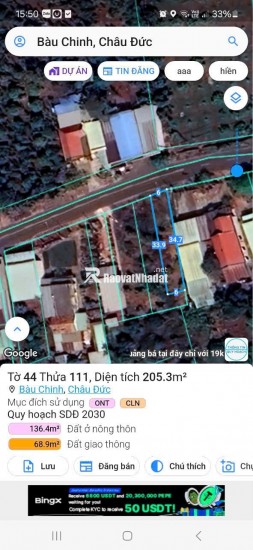 Chỉ 1 Tỷ 150 triệu là sở hữu được 6M Mặt tiền  Kim Long- Láng Lớn 205m2 có sẳn 80m2 thổ cư