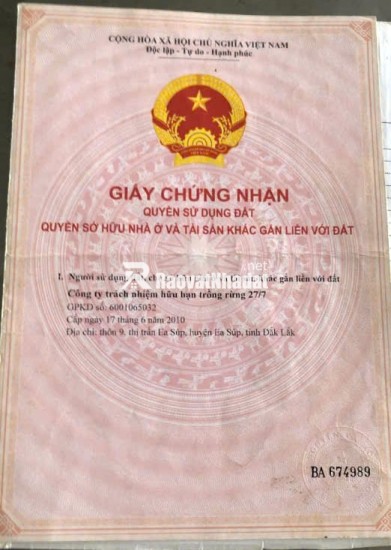 200 Hecta Đất Nông Lâm H. Ea Sup, Mặt Tiền QL 29, Giá Đầu Tư chỉ 25 tỷ