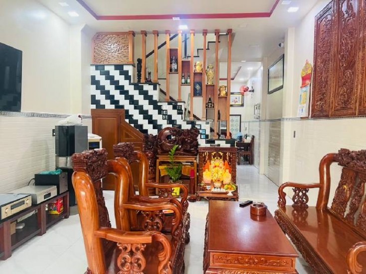 TÂN KỲ TÂN QUÝ - TÂN PHÚ - 64M2 (4,6x14) 4 TẦNG - HẺM XE TẢI TRÁNH - GẦN MẶT TIỀN - NGANG 4,5M - NGAY TT THƯƠNG MẠI SIÊU THỊ AEON SẦM UẤT - GIÁP Q.TÂN BÌNH 5P - CHỈ 7,3 TỶ CÒN TL