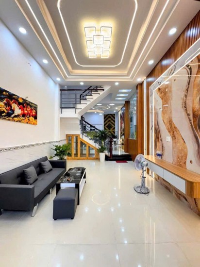LIÊN KHU 1-6  - BÌNH TRỊ ĐÔNG - BÌNH TÂN - 56M2 (4x14) NHÀ 3 TẦNG KIÊN CỐ - HẺM ÔTÔ 7M VIVU - KHU VIP AN NINH - MUA BÁN SẦM UẤT - SỔ VUÔNG VỨC - CHỈ 5 TỶ 530 CÒN TL