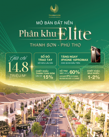 KHU ĐÔ THỊ THANH SƠN RIVERSIDE – Sống Xanh, Sống Đẳng Cấp!