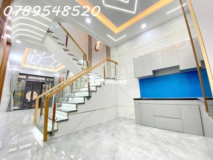 BÁN NHÀ 4 TẦNG MỚI – HẺM XE HƠI THÔNG – GẦN LÊ VĂN QUỚI – GIÁ HƠN 6 TỶ