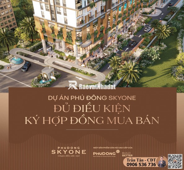 Dự án Phú Đông SkyOne – Giá từ 1,9 tỷ/căn – Mặt tiền đường DT743C – lãi suất ưu đãi 5%/năm
