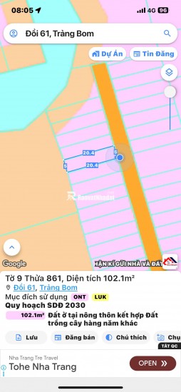  ĐẤt nền đẹp xã An Viễn, Đồng Nai – sổ riêng – giá 850 triệu!