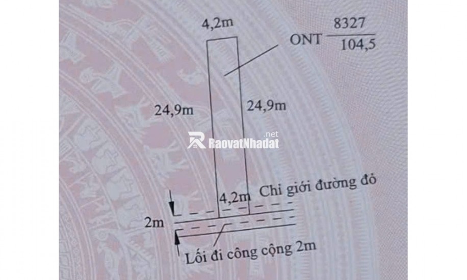 Chính chủ bán miếng đất tại Xã Phước Vân, Huyện Cần Đước, Tỉnh Long An
