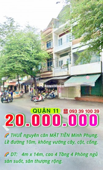 20 Triệu: NGUYÊN CĂN MẶT TIỀN QUẬN 1, CHỢ BẾN THÀNH, NHÀ MỚI 3 TẦNG 3 PHÒNG CÓ NỘI THẤT. 0933910039