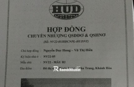  CƠ HỘI ĐẦU TƯ CỰC TỐT TẠI KĐT PHƯỚC LONG – TRUNG TÂM NHA TRANG 