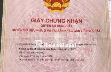 200 Hecta Đất Nông Lâm H. Ea Sup, Mặt Tiền QL 29, Giá Đầu Tư chỉ 25 tỷ
